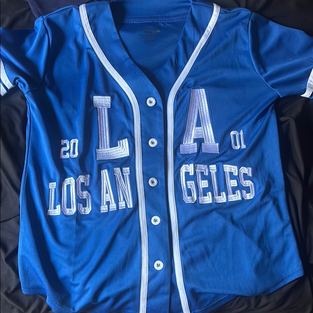 Blue Los Angeles Baseball Jersey